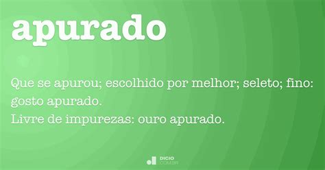 Apurado .